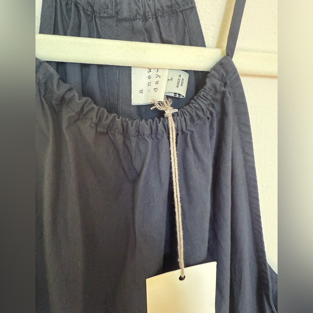 NWT NWT A new day Sleeveless Poplin Halter Neck Midi Dress L - Picture 3 of 5